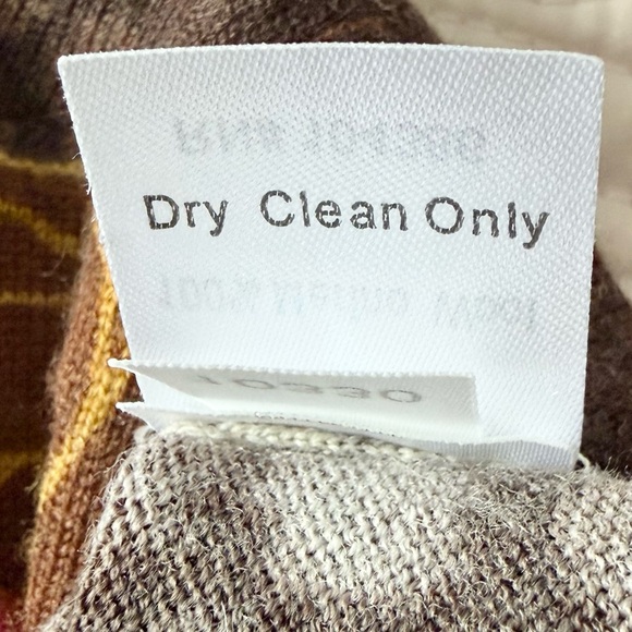 Garnet Hill Floral Cardigan in Brown with Pink and Gold Accents - Picture 7 of 8